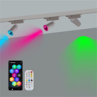 Kapalı salon Tavan Montajlı LED Track Lights 24V 40W Dimmable RGBW Renkli