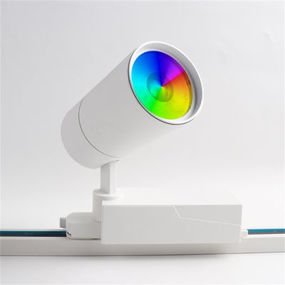 360 Düzenlenebilir Hareketli LED Track Lights Modern Asya Tarzı Alüminyum Vücut Kapalı Mağazalar Yemek Barları