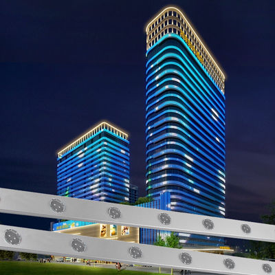 Customization 30mm 40mm DMX LED RGB Point Lights Aluminum Profile IP67 Waterproof for Permanent Lighting