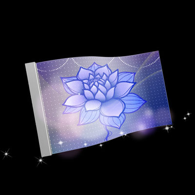 Flexible Screen P8 Indoor Video Wall LED Transparent Film Screen with Ultra-thin and 16bit Gray Scale