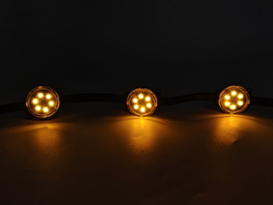 24V Akıllı RGB LED Piksel Işıkları Noel Noel Dışarıda Tatil Işıkları P67 PC Vücut Kalıcı Tatil