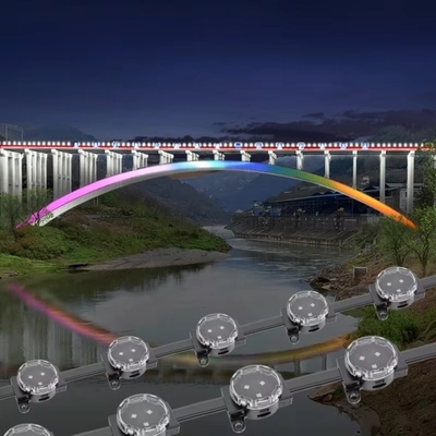 30mm Led Kalıcı Dışarıda Piksel Nokta Işıkları Mühendislik Işıklandırması için Fabrika PC Vücudu