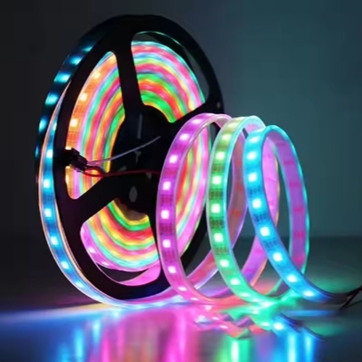 Akıllı Esnek RGB LED Şerit Işıklar WS2811 Bireysel Adreslenebilir Uygulama Kontrollü 12V/24V Ev Dekorasyon Aydınlatması