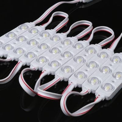 SMD 2835 DC12V 3 Işıklı Enjeksiyon LED Modülü 1.5Watt IP65 Su Geçirmez Dekoratif Arka Işık Harf Tabela Reklam Işık Kutusu İçin