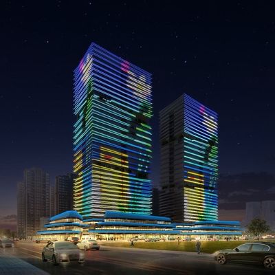 30mm Compact LED Point Light with DMX512 Control for Outdoor Building Pixel Applications