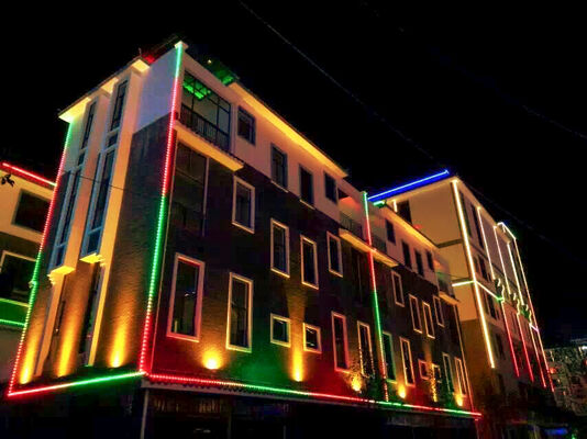 Permanent Outdoor Led Lights Aluminum Profile IP67 Smart Wifi Controller House Exterio Christmas Holiday Rgb Led Pixel Light