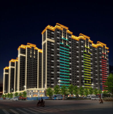 Kalıcı IP67 Led Kontur Işığı 50mm DC24V RGB Dış Mekan Su Geçirmez DMX512 Kontrollü Ticari LED Nokta Işığı