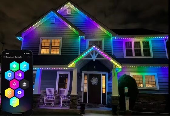 RGB Nokta LED Piksel Işık Yol Işığı Dışarı Çatı Işıkları Dekorasyon