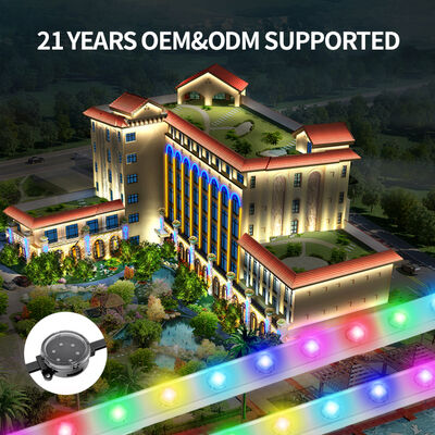 Adres edilebilir RGB Alüminyum LED Nokta Işık Kaynağı IP67 Alüminyum Profili Kalıcı Dışarıda LED Nokta Noel Işıkları