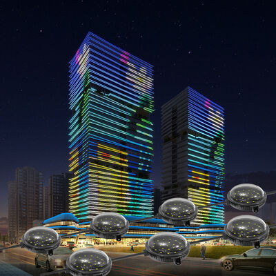 IP67 Su geçirmez Yüksek Parlaklıklı RGB LED Nokta Işığı Dış Aydınlatma için DMX512 Kontrolü