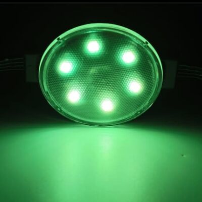 50mm 24V SMD3535 IP67 Su geçirmez LED Nokta Işığı Esnek 120 Yaylık Köşesi PC Malzeme Aydınlatma