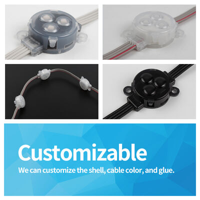 30mm 24V SMD3535 IP67  2W Waterproof LED Point Light Flexible 120 Beam Angle PC Material Lighting