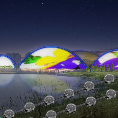 Dış Mekan IP67 36V Uzun Mesafe Su Geçirmez 40mm Piksel LED Nokta Işık Kaynağı Beyaz Yayan Kalıcı LED Piksel Işık