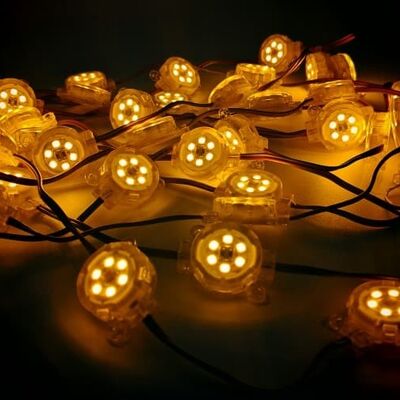 PC Malzeme 30mm 12V SMD2835 IP67 Su geçirmez Esnek Işık LED Nokta Işık