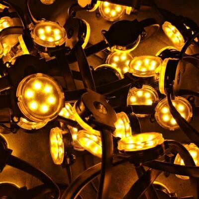 IP67 Su geçirmez koruması ile 50mm LED nokta ışığı DC24V Güç ve PC malzemesi Dış dekoratif aydınlatma için uygundur