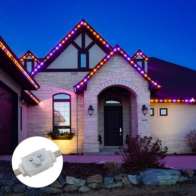 DC48V 40mm RGB Tam Renkli LED Nokta Işığı IP67 Dış Duvar Dekorasyonu için Su geçirmez