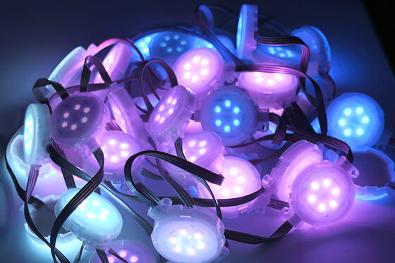 50mm RGB Tam Renkli IP67 Su Geçirmez LED Nokta Işık Dayanıklı PC Konut DJ Sahne Gösterisi Ve Sahne Dekorasyonu Için Atmosfer Aydınlatma