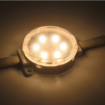 DC24V 50mm SMD3535 LED Nokta Işığı 6LEDs IP67 Su geçirmez DMX512 Açık Matrix Ekranı için Adreslenebilir Piksel