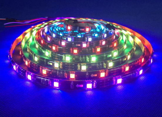 WS2811 Flexible Led Strip Addressable 5050 RGB 12V 24v 300LEDs Dream Color Rope Light