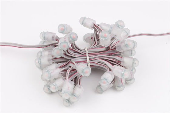 İşaret Mektubu 9mm LED Piksel Işık Çift Çip IP67 0.2W 12V Su Geçirmez