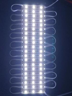 12V 3 Işıklı SMD 2835 LED Modülü 1W İşaret Lensi IP67 PC Vücut Piksel Işıkları Dış Dekorasyon için