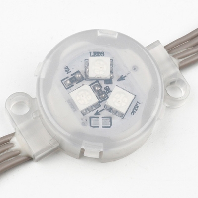 SMD5050 LED Nokta Işık 30mm Çap 3LED / Adet Şeffaf Kapak IP67 Su Geçirmez